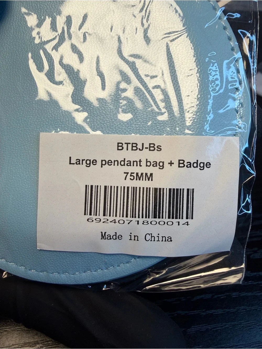 Cinnamoroll Blue Round Bag Tag, Badge, Button